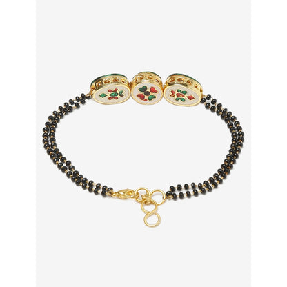 RUBY RAANG STUDIO Dusk Dew Kundan Bracelet Mangalsutra