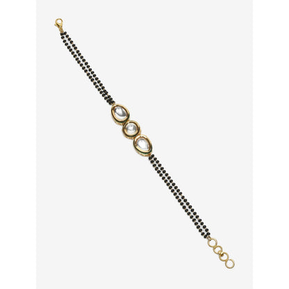 RUBY RAANG STUDIO Dusk Dew Kundan Bracelet Mangalsutra