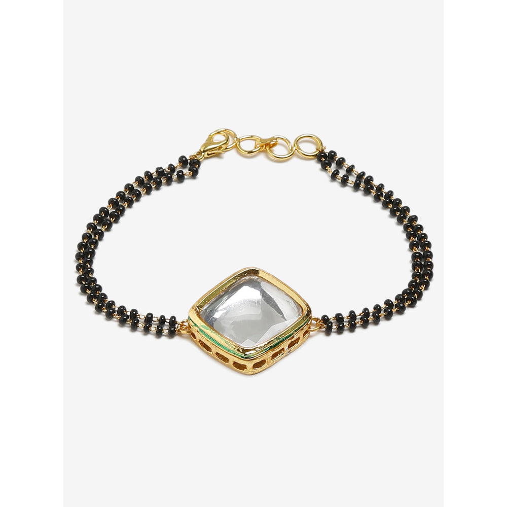 RUBY RAANG STUDIO Dusk Dew Kundan Bracelet Mangalsutra