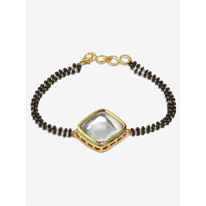 RUBY RAANG STUDIO Dusk Dew Kundan Bracelet Mangalsutra