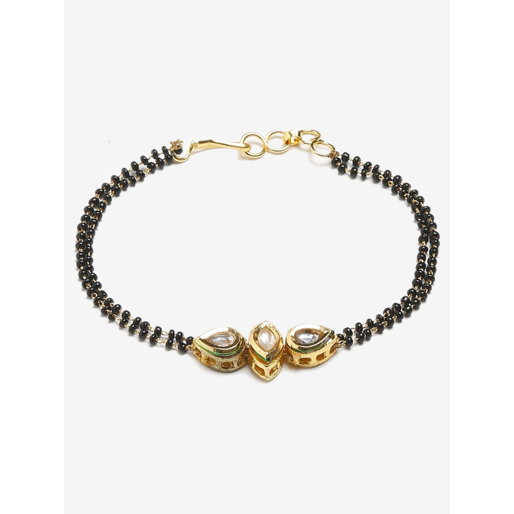 RUBY RAANG STUDIO Dusk Dew Kundan Bracelet Mangalsutra