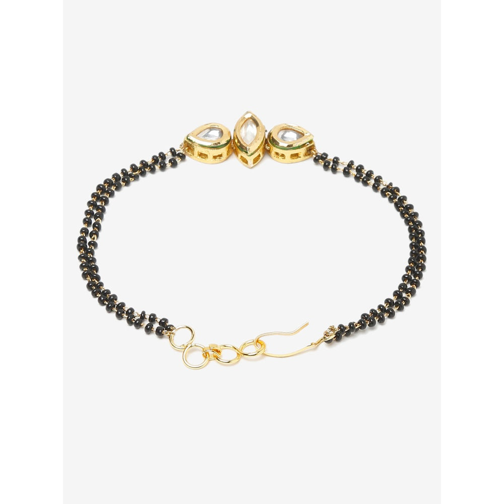 RUBY RAANG STUDIO Dusk Dew Kundan Bracelet Mangalsutra