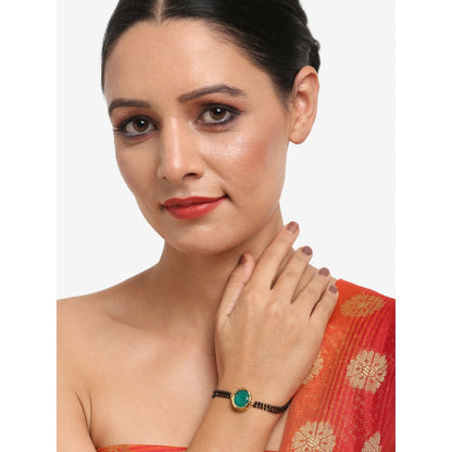 RUBY RAANG STUDIO Dusk Dew Kundan Bracelet Mangalsutra