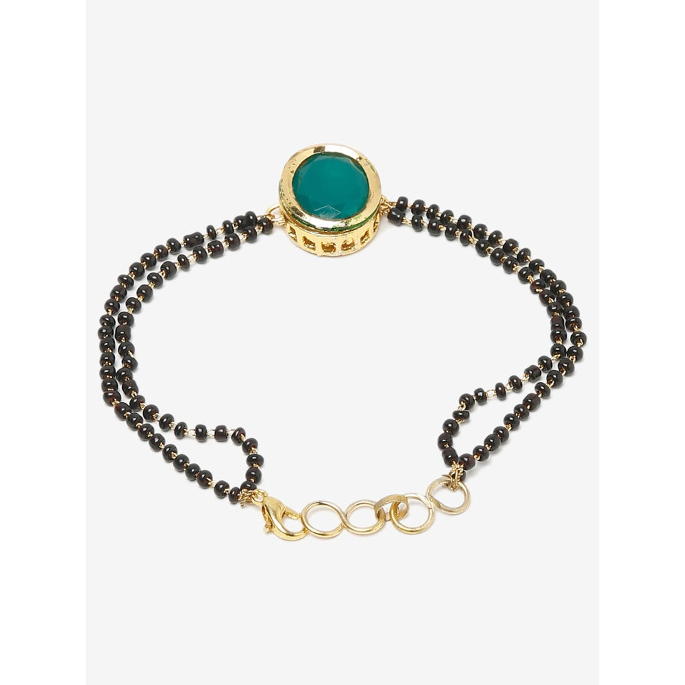 RUBY RAANG STUDIO Dusk Dew Kundan Bracelet Mangalsutra