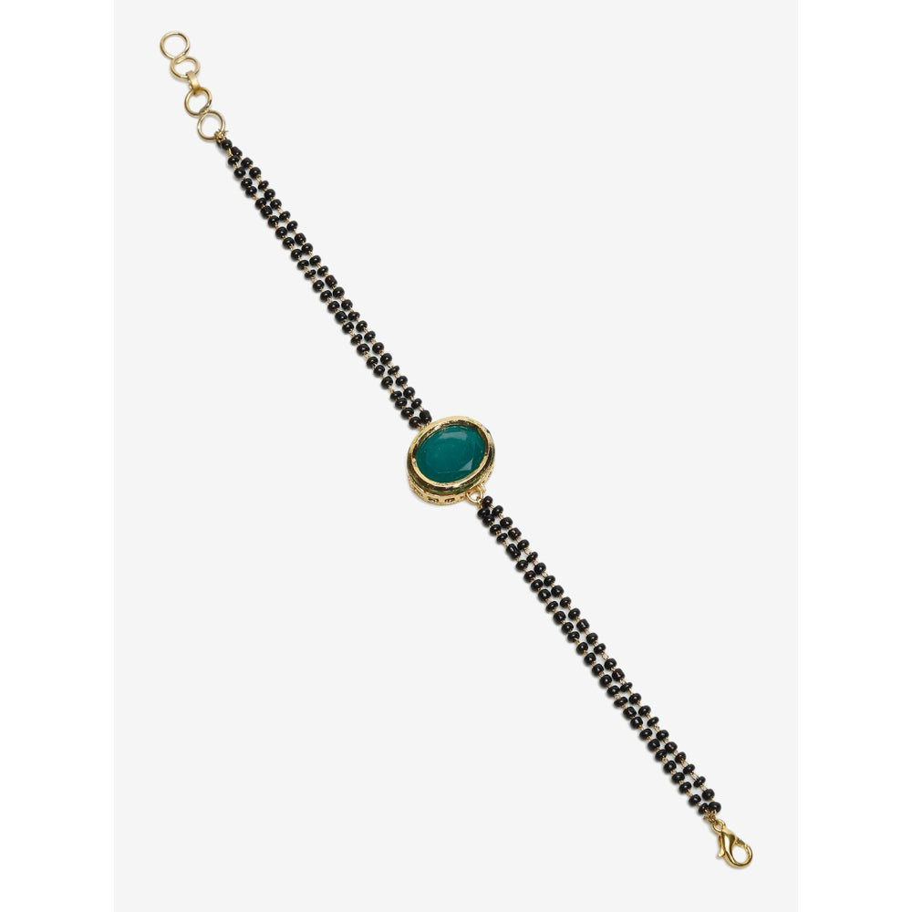 RUBY RAANG STUDIO Dusk Dew Kundan Bracelet Mangalsutra