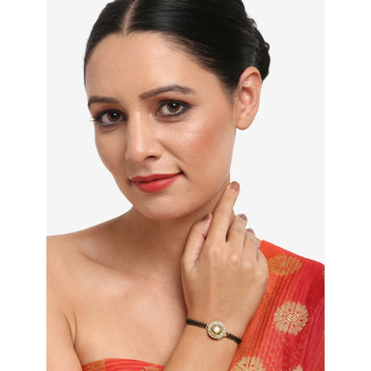 RUBY RAANG STUDIO Dusk Dew Kundan Bracelet Mangalsutra