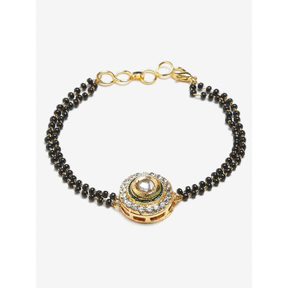 RUBY RAANG STUDIO Dusk Dew Kundan Bracelet Mangalsutra