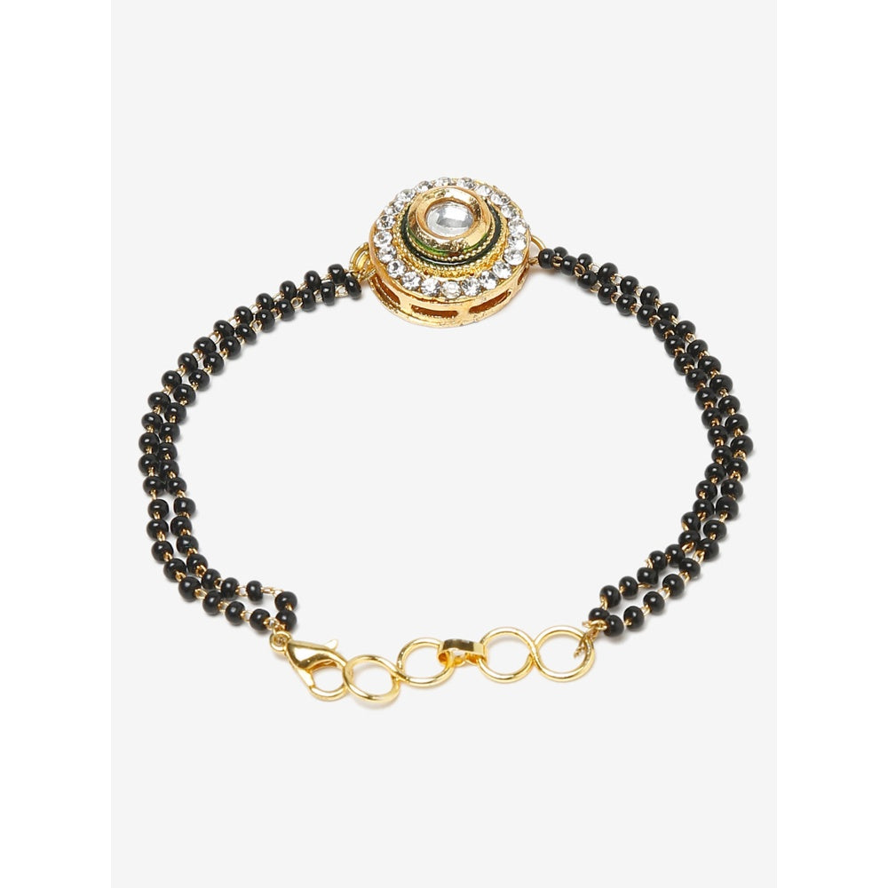 RUBY RAANG STUDIO Dusk Dew Kundan Bracelet Mangalsutra