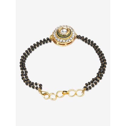RUBY RAANG STUDIO Dusk Dew Kundan Bracelet Mangalsutra