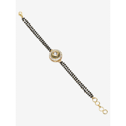 RUBY RAANG STUDIO Dusk Dew Kundan Bracelet Mangalsutra