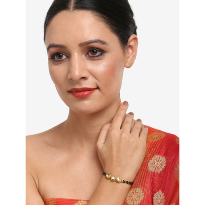 RUBY RAANG STUDIO Dusk Dew Kundan Bracelet Mangalsutra