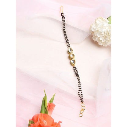 RUBY RAANG STUDIO Dusk Dew Kundan Bracelet Mangalsutra