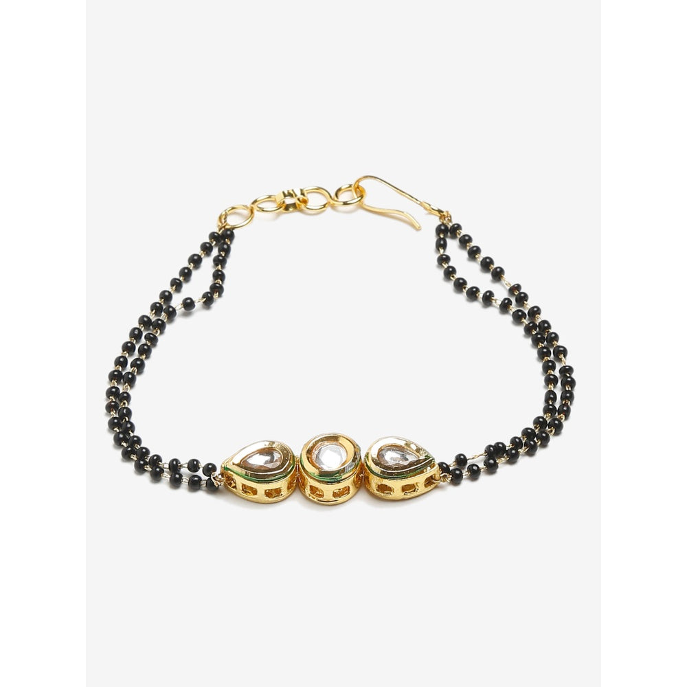 RUBY RAANG STUDIO Dusk Dew Kundan Bracelet Mangalsutra