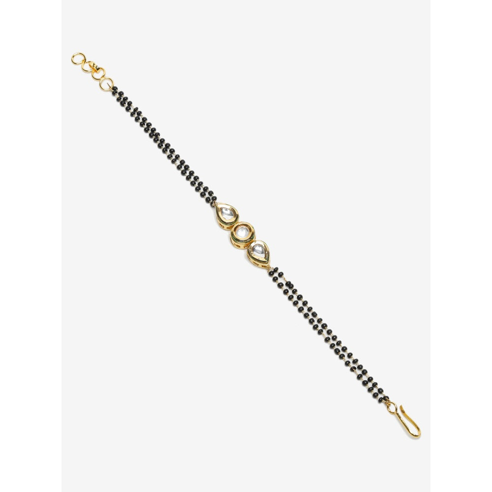 RUBY RAANG STUDIO Dusk Dew Kundan Bracelet Mangalsutra