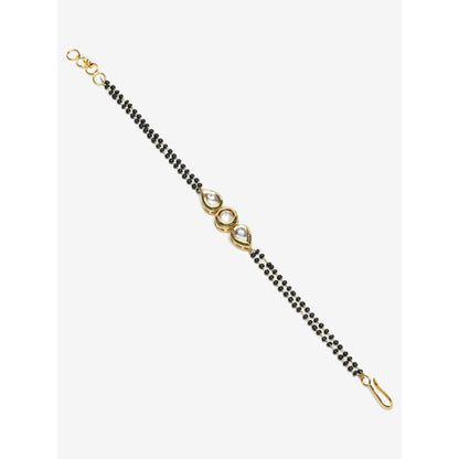 RUBY RAANG STUDIO Dusk Dew Kundan Bracelet Mangalsutra