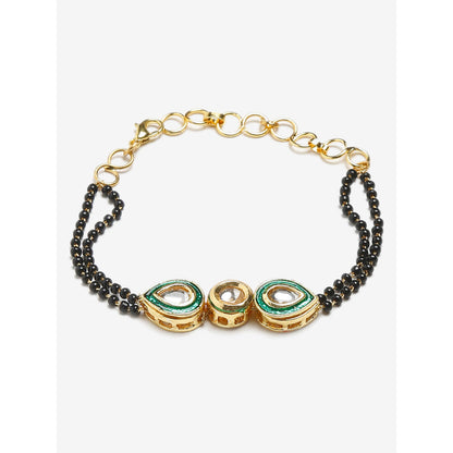 RUBY RAANG STUDIO Dusk Dew Kundan Bracelet Mangalsutra