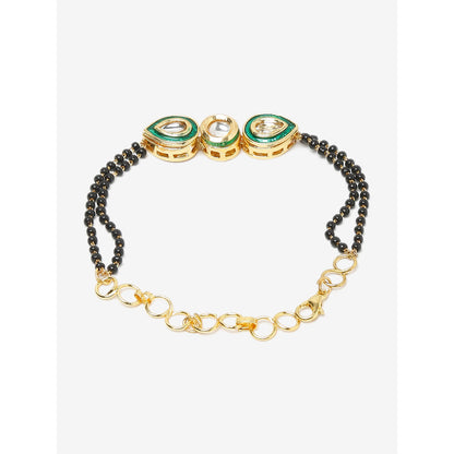 RUBY RAANG STUDIO Dusk Dew Kundan Bracelet Mangalsutra