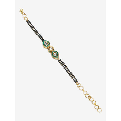 RUBY RAANG STUDIO Dusk Dew Kundan Bracelet Mangalsutra
