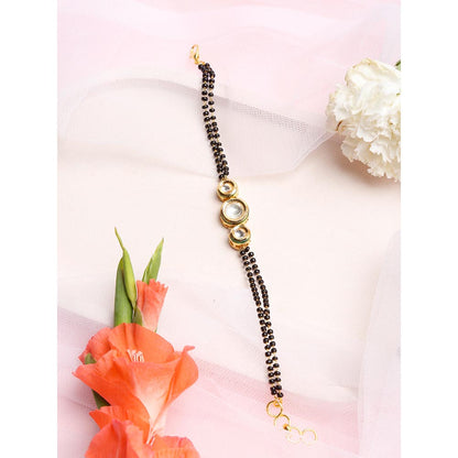 RUBY RAANG STUDIO Dusk Dew Kundan Bracelet Mangalsutra