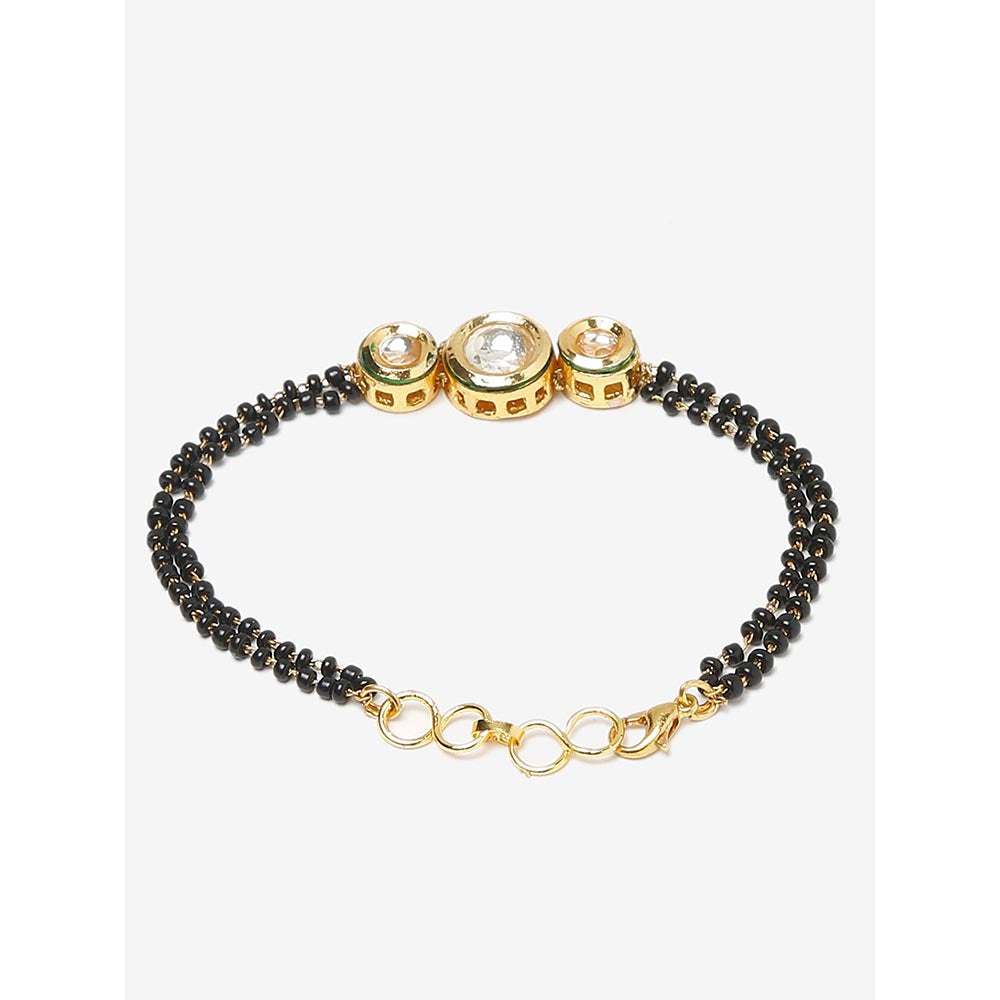 RUBY RAANG STUDIO Dusk Dew Kundan Bracelet Mangalsutra