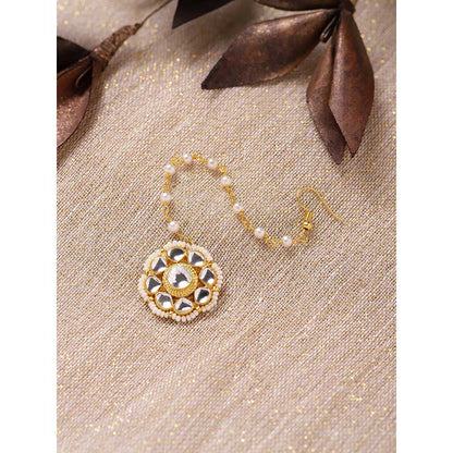 RUBY RAANG STUDIO Nai Fiza Kundan Flower Maang Tikka