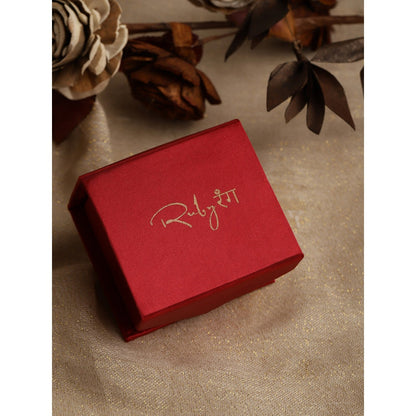 RUBY RAANG STUDIO Nai Fiza Kundan Flower Maang Tikka