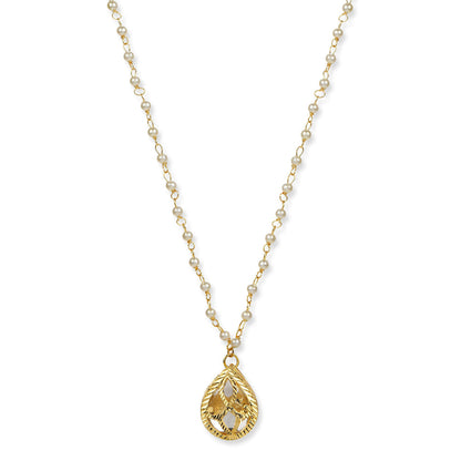 RUBY RAANG STUDIO Nai Fiza Tear Drop Kundan Pearl Neckpiece