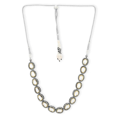 Ruby Raang Studio Gold And Silver Dual Plated Neckpiece