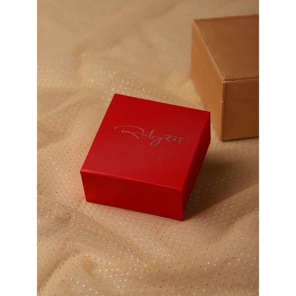 Ruby Raang Studio Royal Blue Kundan Meenakari Neckpiece