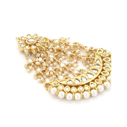 Ruby Raang Studio Pearl Kundan Jhoomar
