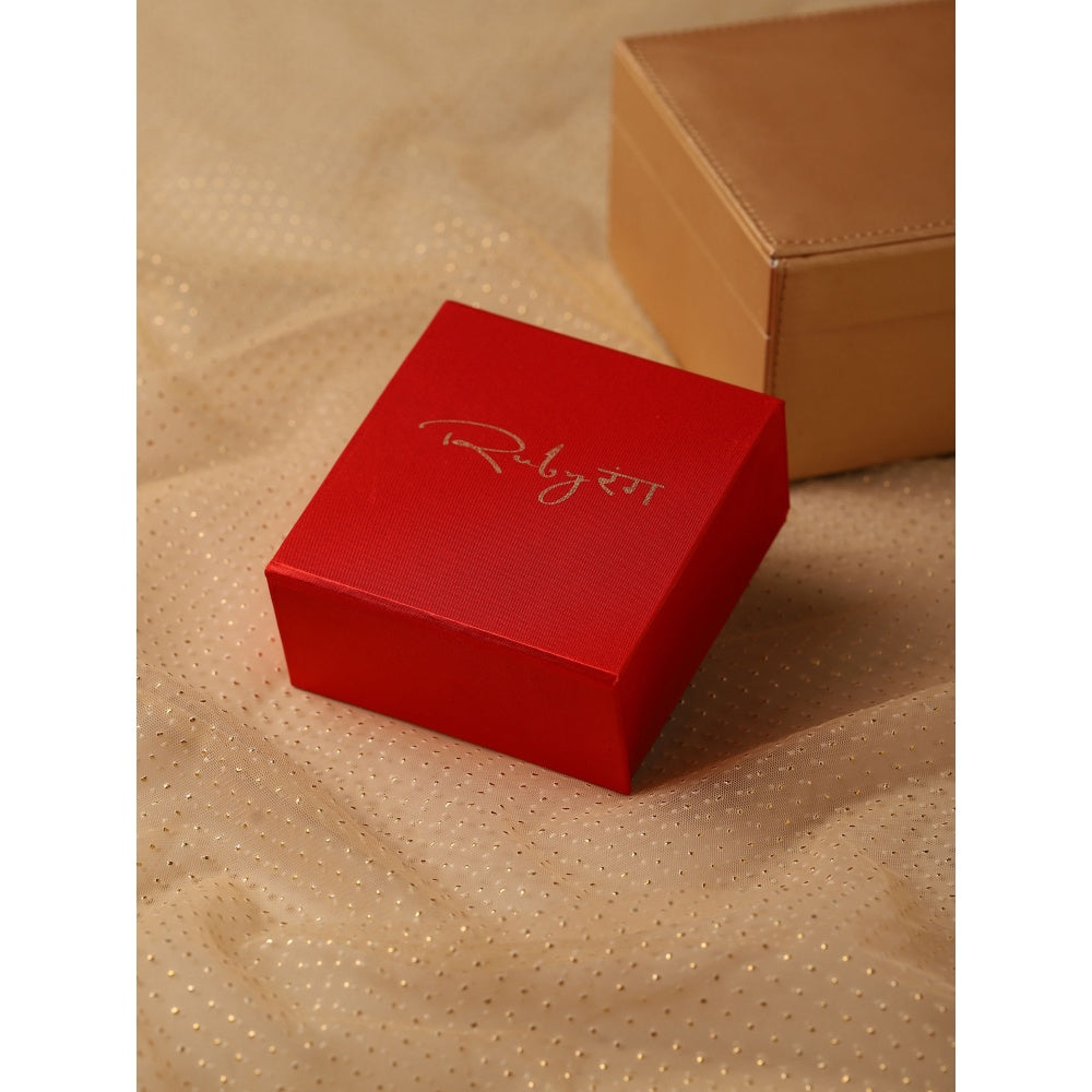 Ruby Raang Studio Green Kundan Jhoomar