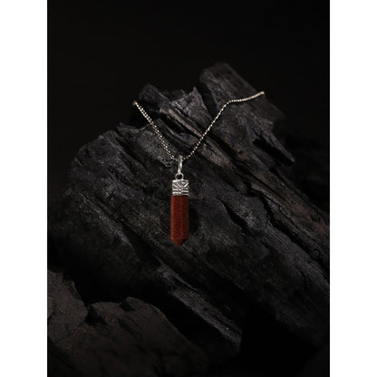 Ruby Raang Studio Brown Silver Plated Handcrafted Necklace