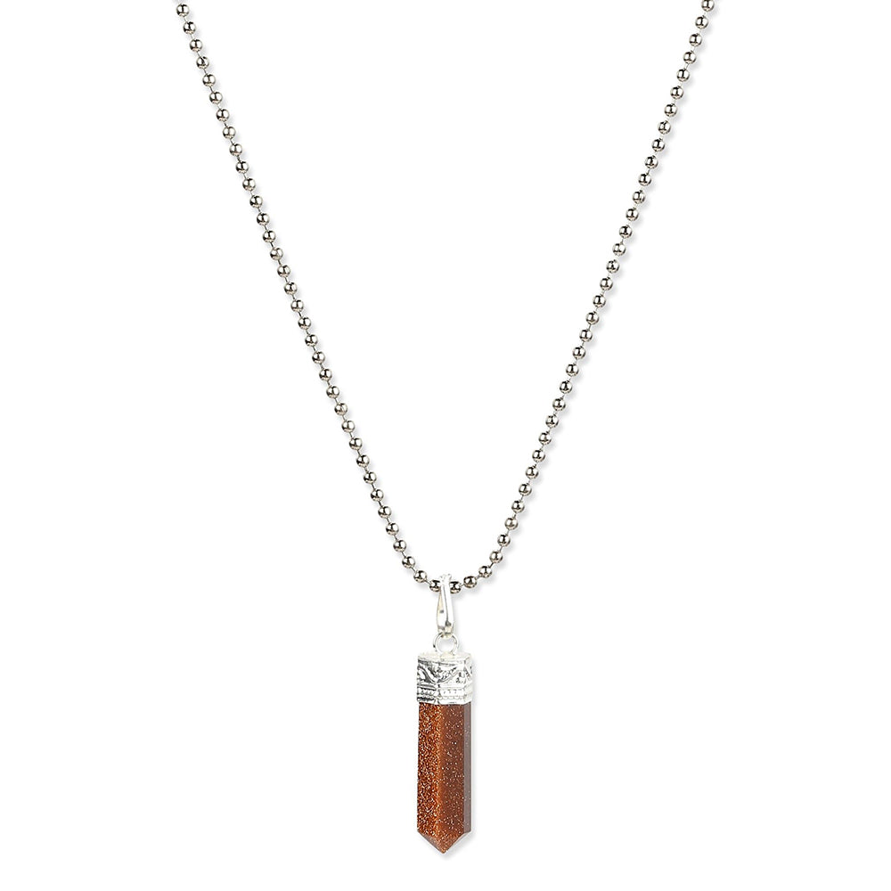Ruby Raang Studio Brown Silver Plated Handcrafted Necklace