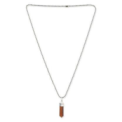 Ruby Raang Studio Brown Silver Plated Handcrafted Necklace