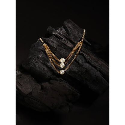 Ruby Raang Studio White Gold Plated Handcrafted Necklace