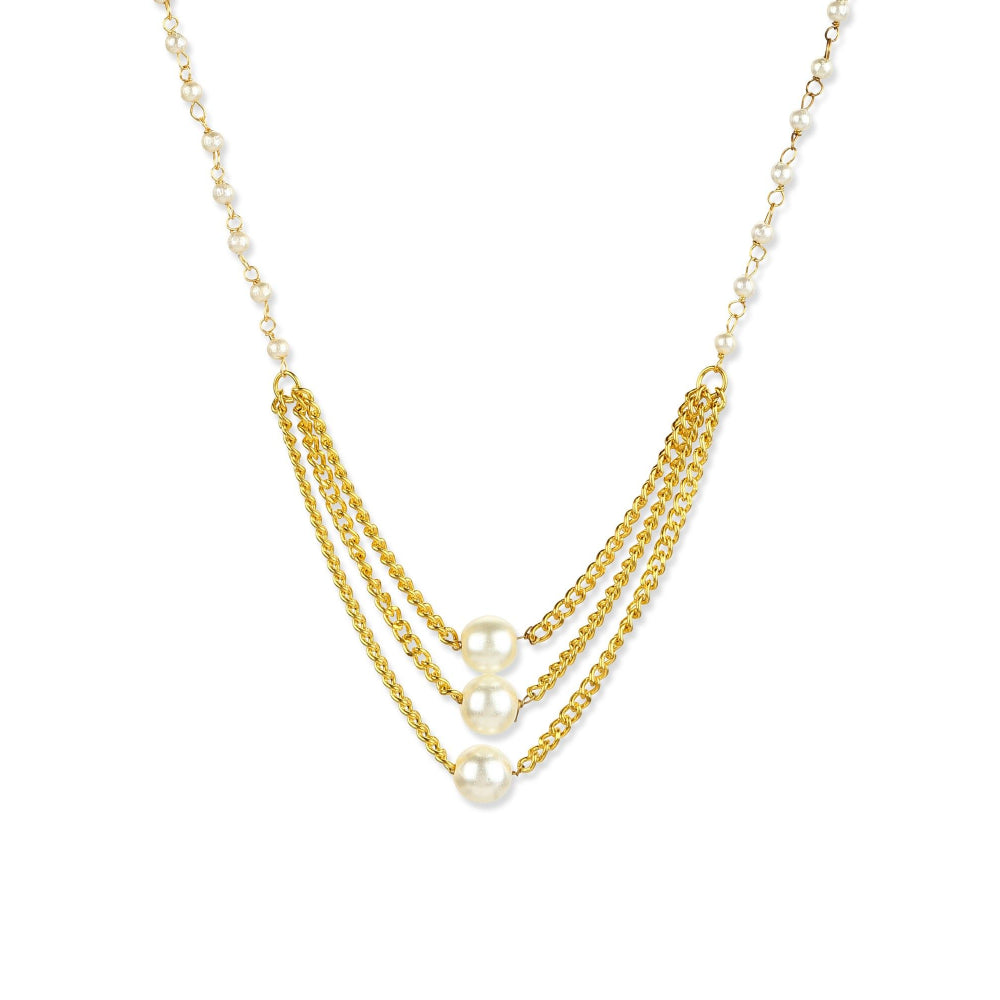 Ruby Raang Studio White Gold Plated Handcrafted Necklace