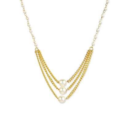 Ruby Raang Studio White Gold Plated Handcrafted Necklace