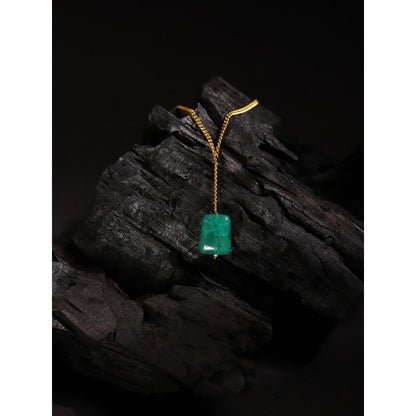 Ruby Raang Studio Green Gold Plated Handcrafted Necklace