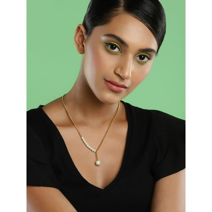 Ruby Raang Studio White Gold Plated Handcrafted Necklace