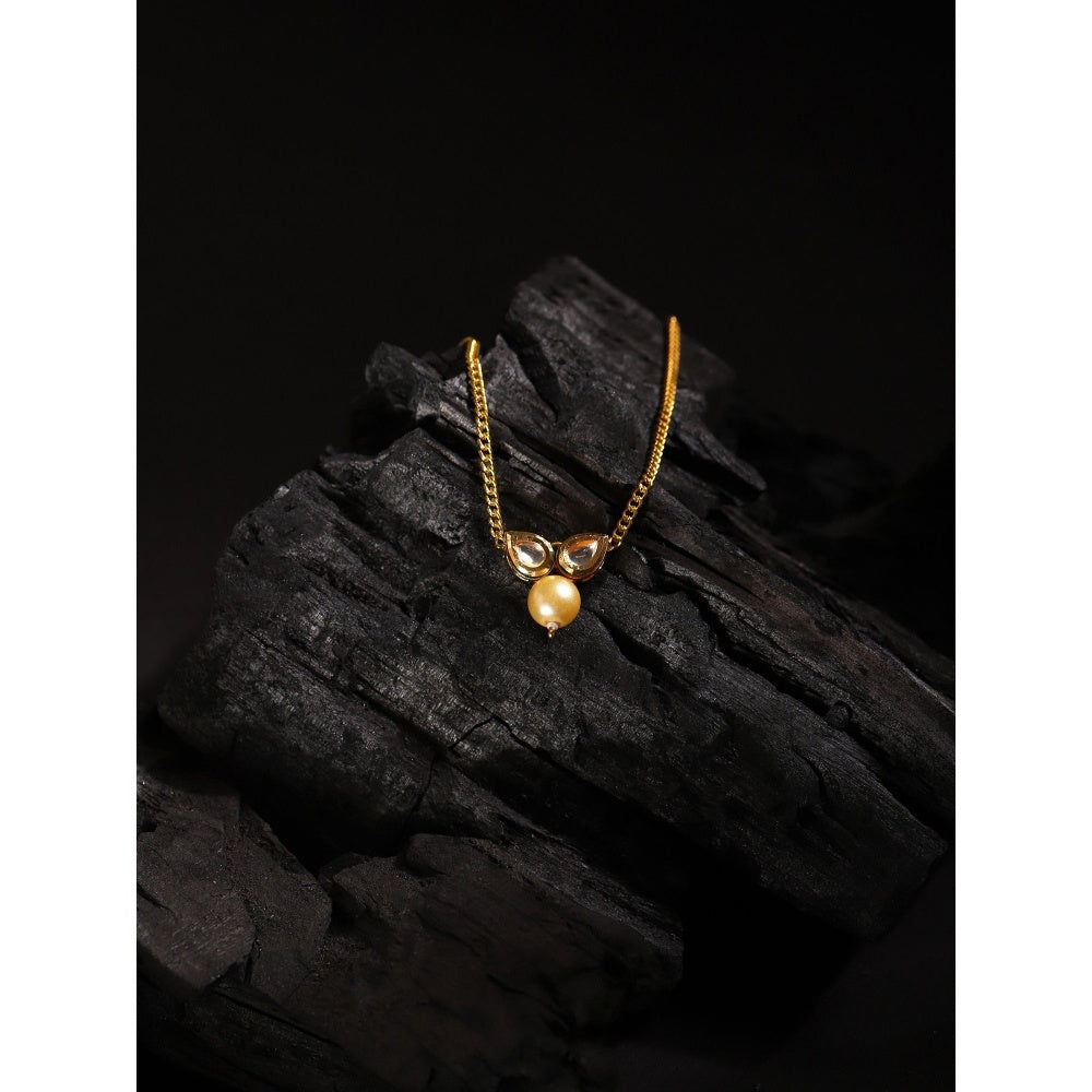 Ruby Raang Studio Gold Plated Kundan Necklace