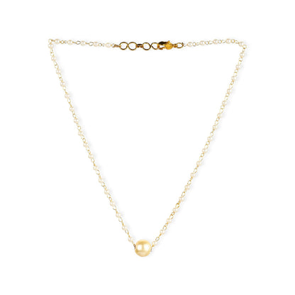 Ruby Raang Studio White Pearl Beaded Necklace