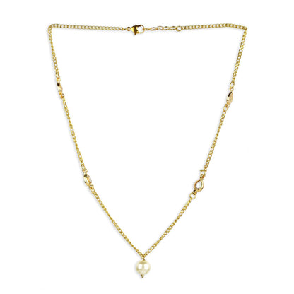 Ruby Raang Studio White Gold Plated Kundan Necklace