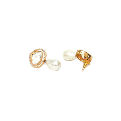 Ruby Raang Studio Kundan Gold with Pearl Drop