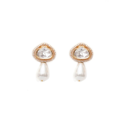 Ruby Raang Studio Kundan Gold with Pearl Drop