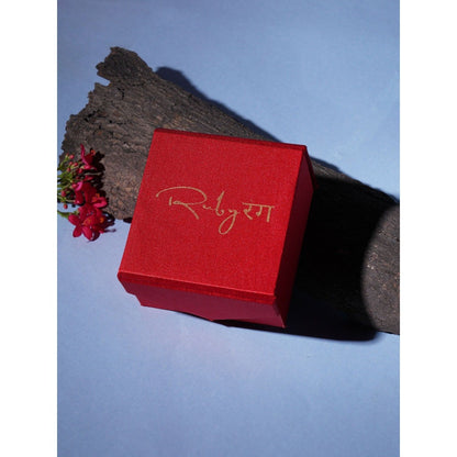 Ruby Raang Studio Kundan Studs with Pearl Drop