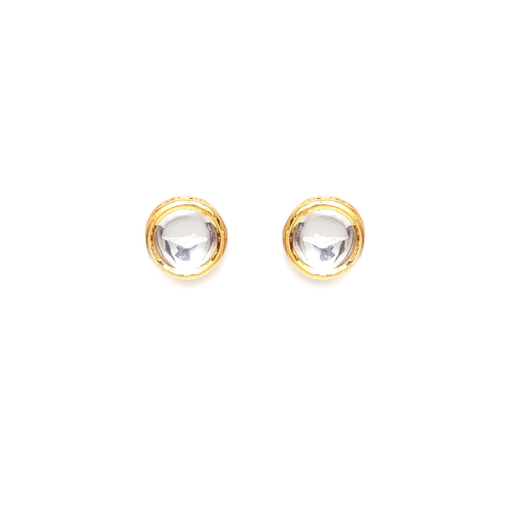 Ruby Raang Studio Kundan Gold Detailing Studs