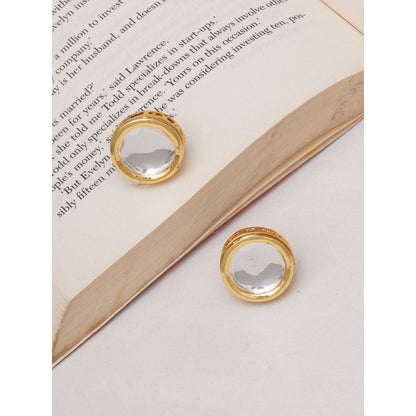 Ruby Raang Studio Kundan Gold Detailing Studs