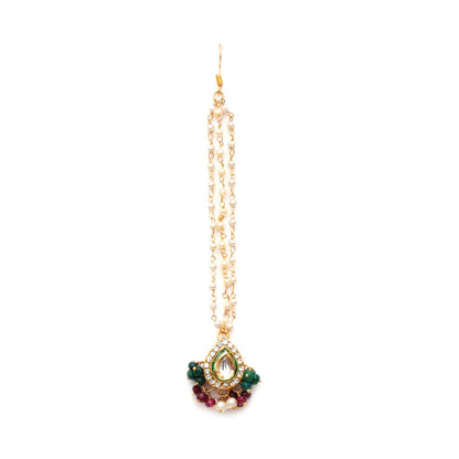 Ruby Raang Studio Kundan Maang Tikka