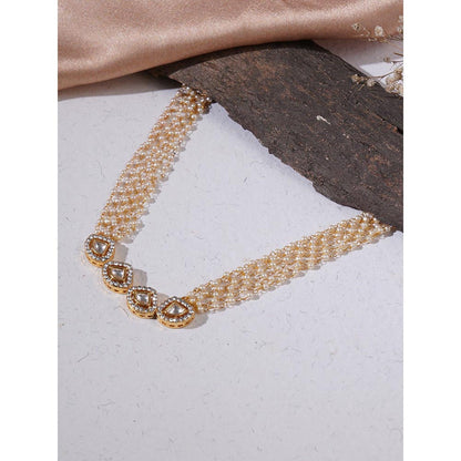 Ruby Raang Studio Kundan and Pearl Neckpiece