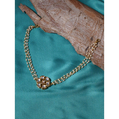 Ruby Raang Studio Kundan and Pearl Choker Neckpiece